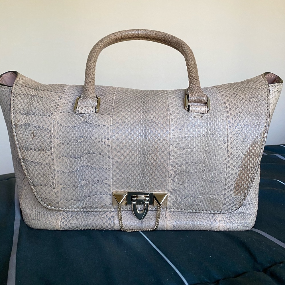 Valentino garavani demi lune snake skin